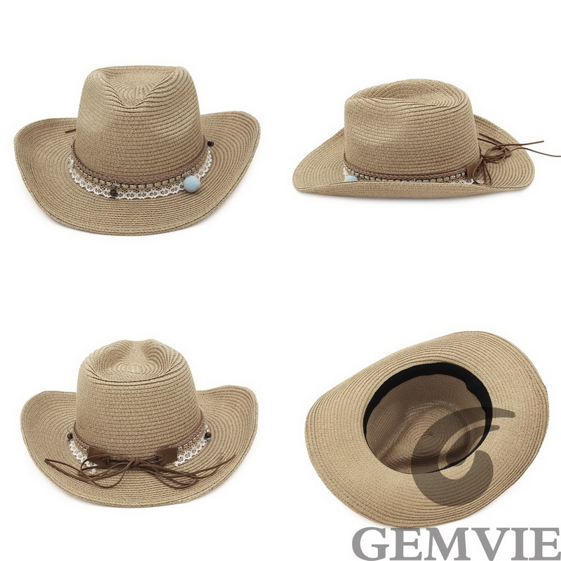GEMVIE 4 Color Retro Outdoor S - đánh giá và giá Cowboy Hat Straw