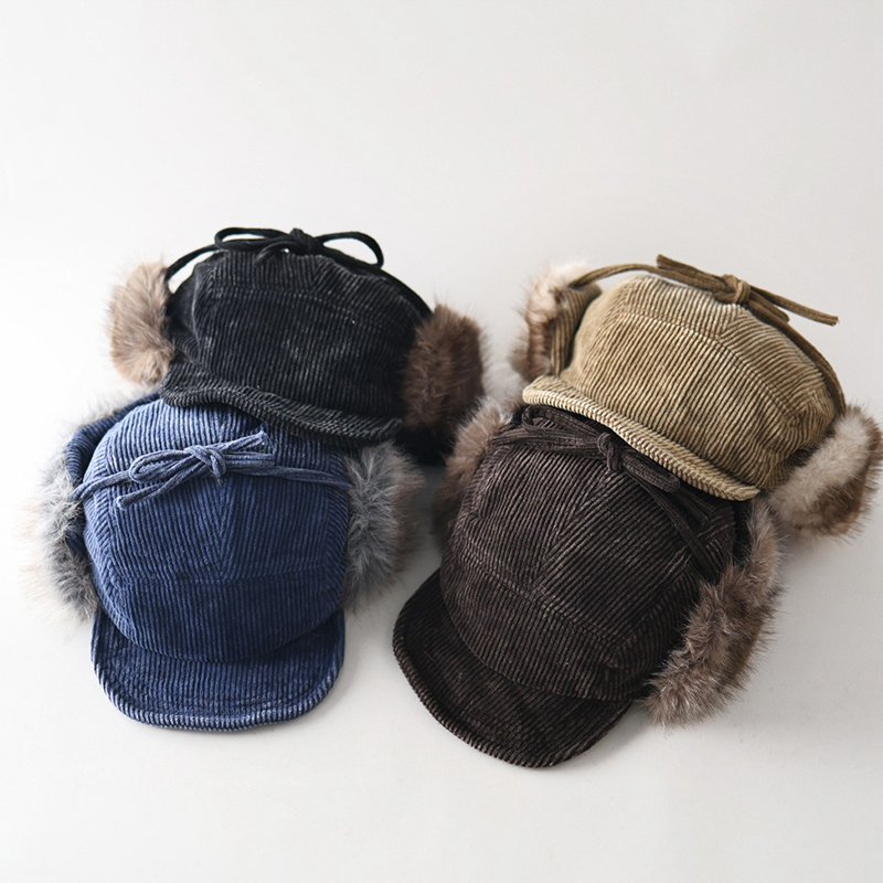 Corduroy Trapper Bomber Hat 5  - đánh giá và giá Corduroy Cap 5 Panel
