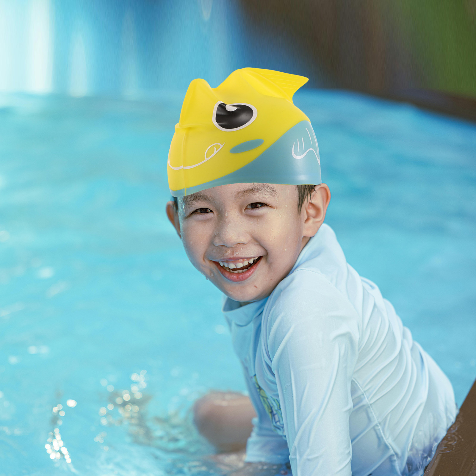 Kids Silicone Swim Cap Cute Fi - đánh giá và giá Swim Hat Silicone