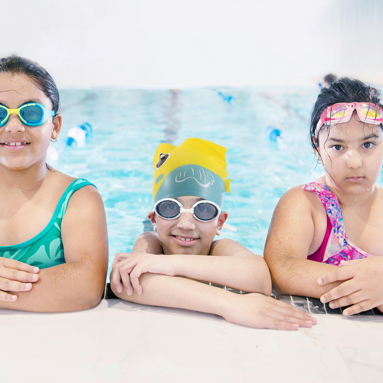 Kids Silicone Swim Cap Cute Fi - đánh giá và giá Swim Hat Silicone