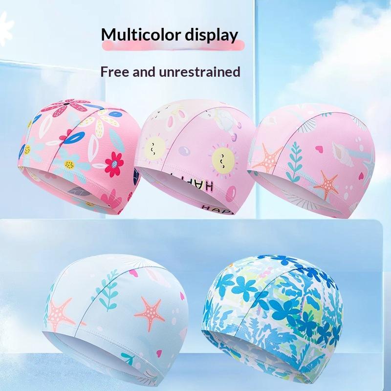 Kids Cartoon Swim Cap Elastic  - đánh giá và giá Swim Hat Silicone