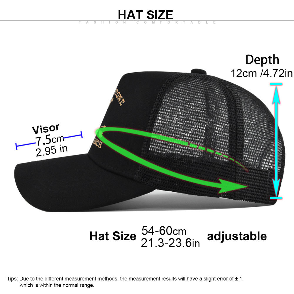 Summer Yellowstone Dutton Ranc - đánh giá và giá Trucker Cap Mesh
